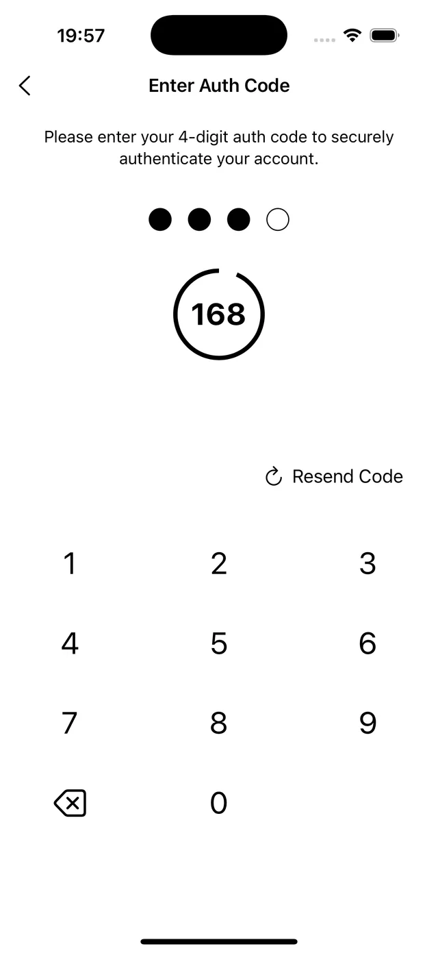 Four-digit verification code